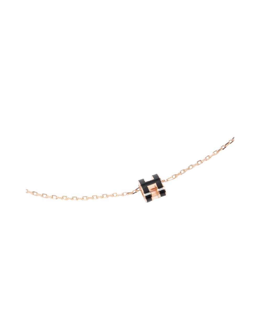 NEW HERMES POP NECKLACE MINI BLACK RGHW 2