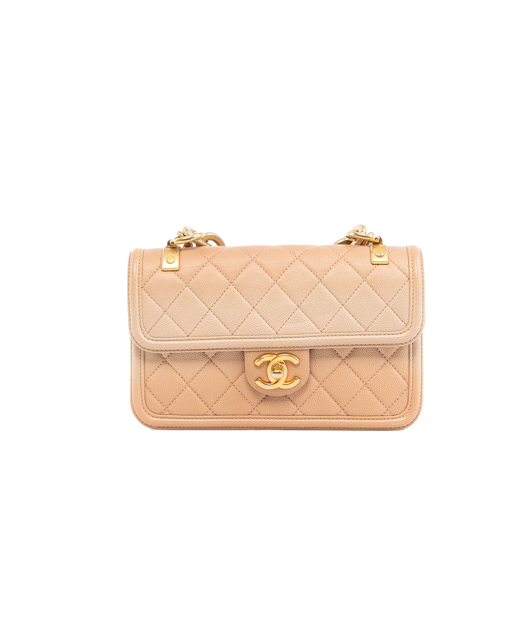 BA244702 CHANEL FLAP BAG BEIGE CAVIAR GHW 27117634