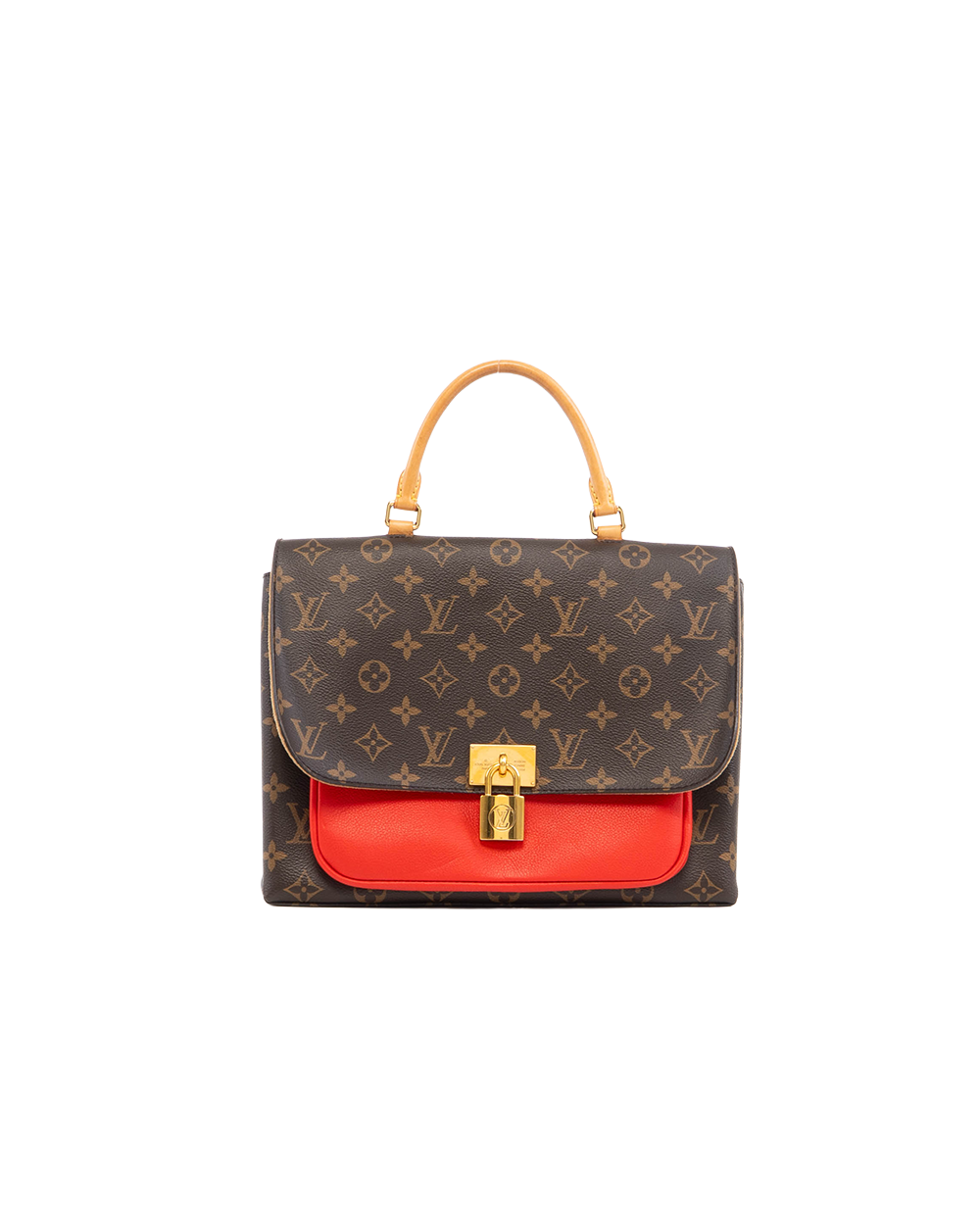BA244960 LV MARIGNAN BROWN RED MONOGRAM CANVAS GHW