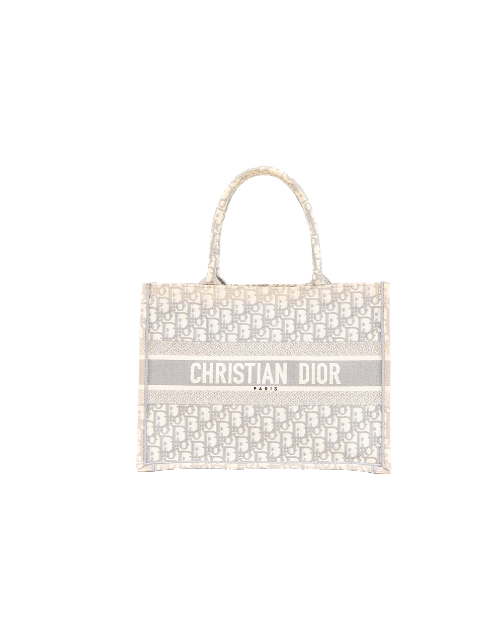 BA251659 DIOR BOOK TOTE SMALL GRAY OBLIQUE JACQUARD