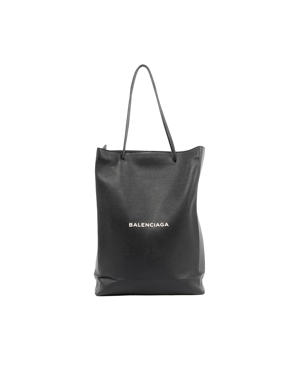 BA251738 BALENCIAGA SHOPPING TOTE BLACK CALF SHW 483545 1060 Z 002123