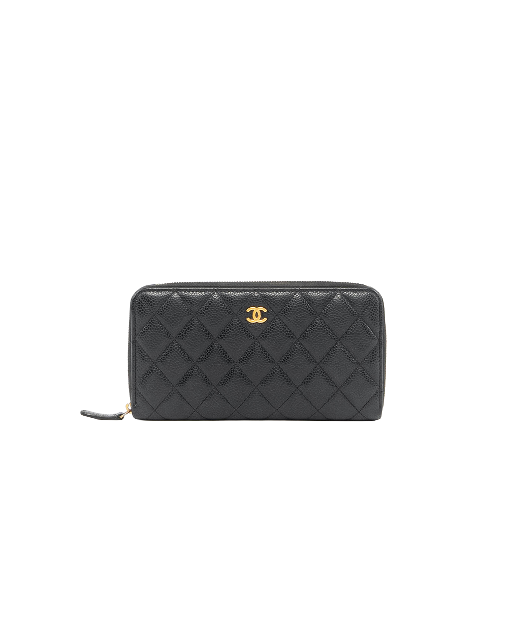 BA251739 CHANEL ZIPPY WALLET LONG BLACK CAVIAR GHW 28486570