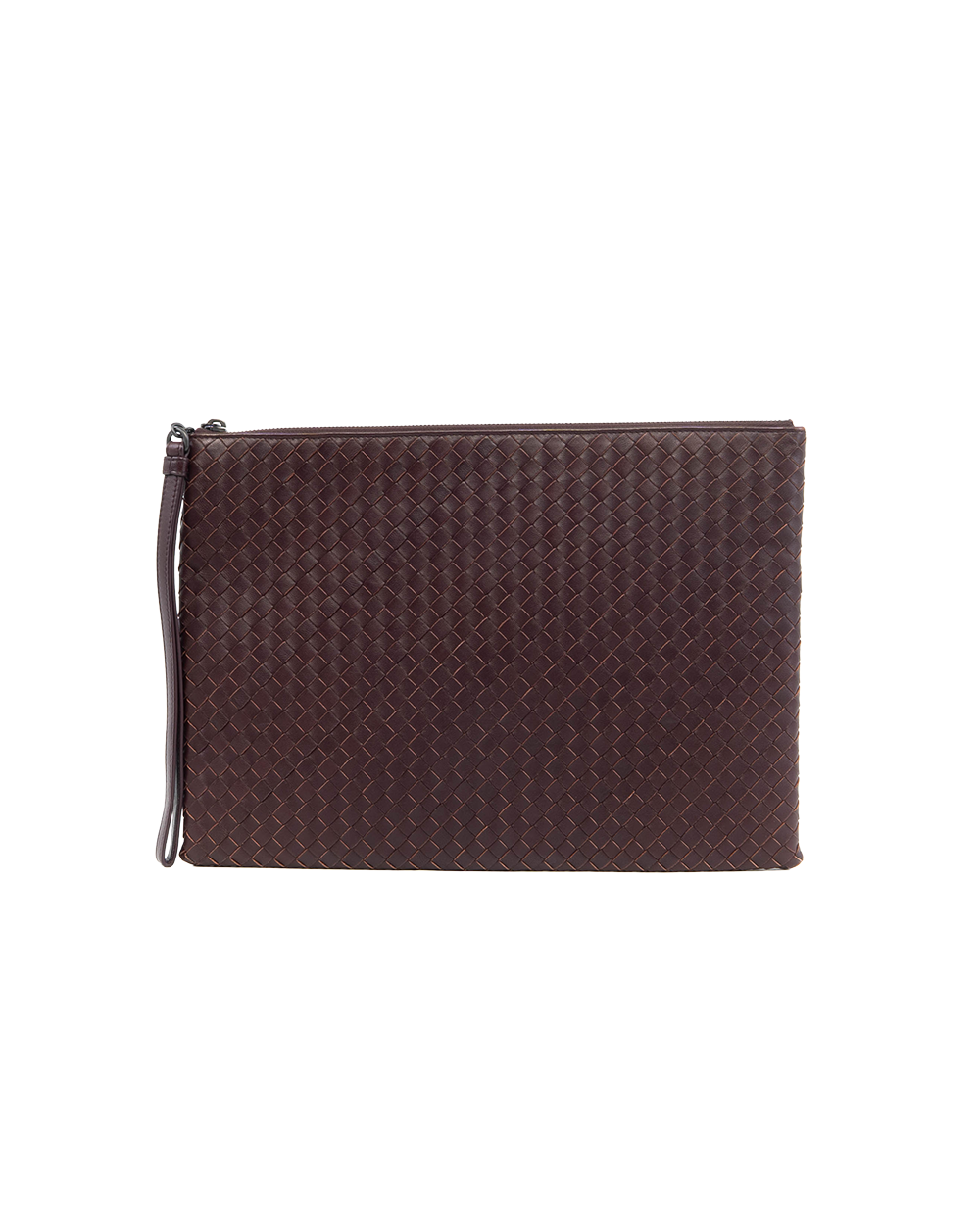 BA251741 BOTTEGA INTRECCIATO CLUTCH BAG BURGANDY CALF BHW B0706 7128A