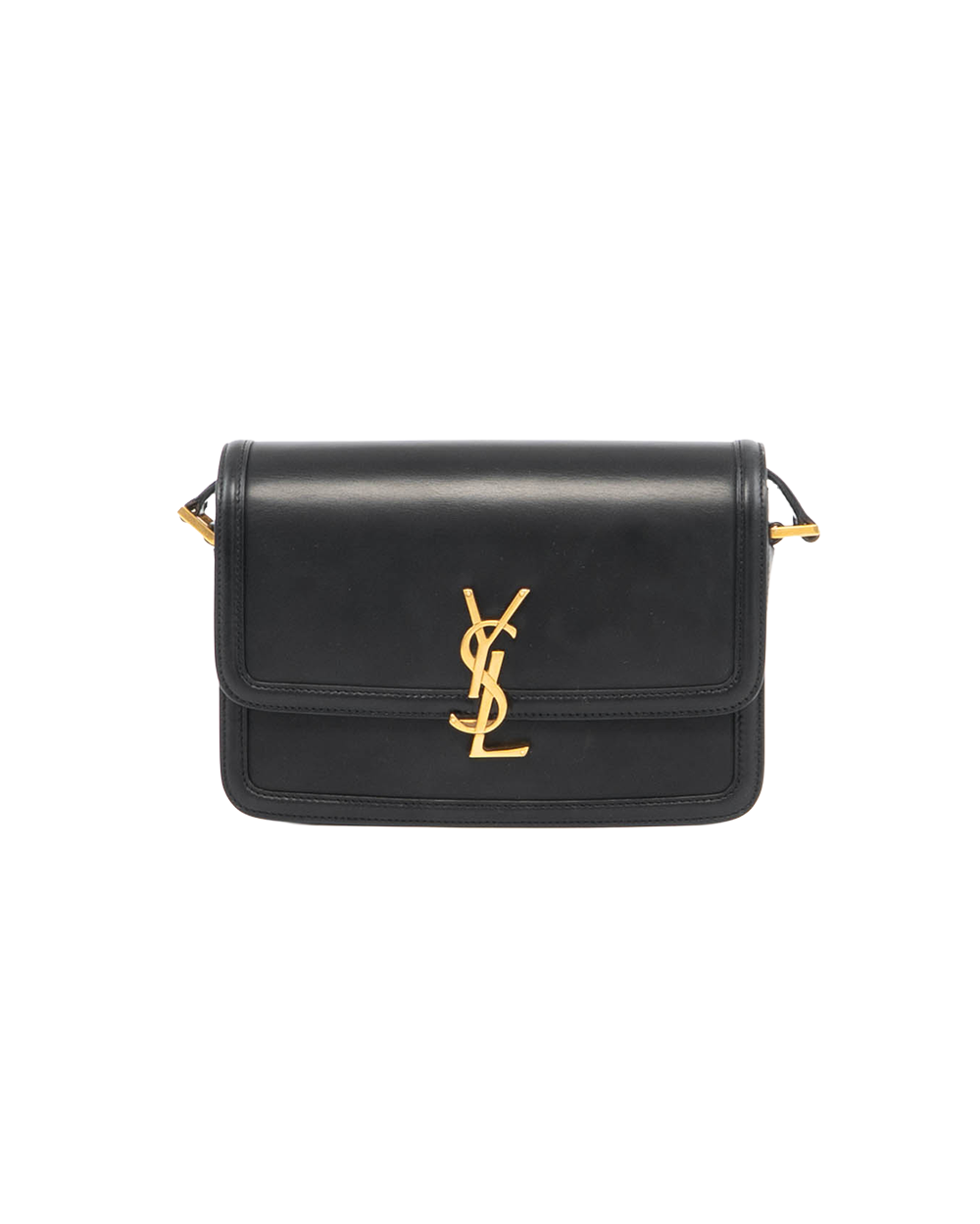 BA251756 YSL SOLFERINO MEDIUM BLACK CALF GHW FLR 684305 2022