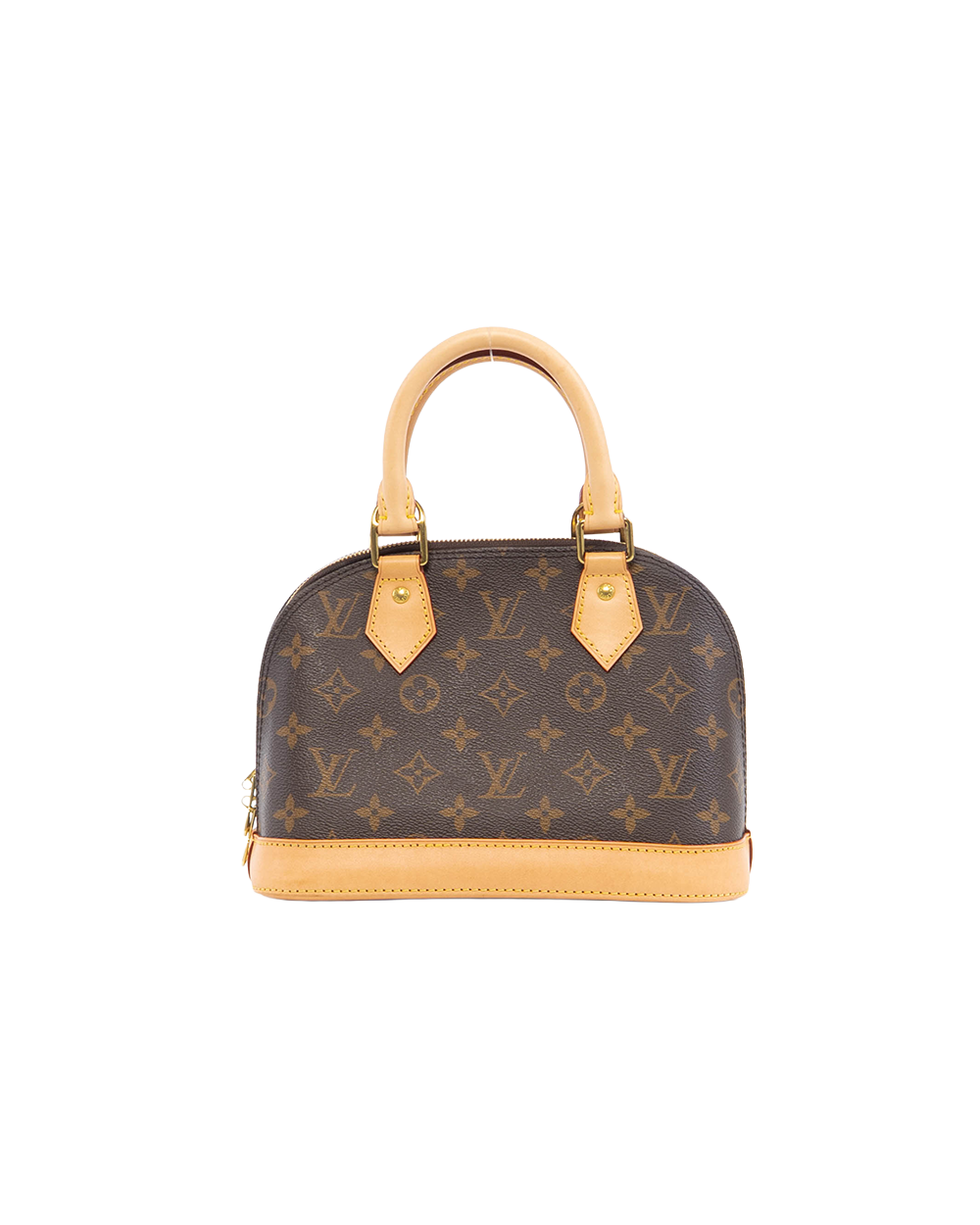 BA251779 LV ALMA BB BROWN MONOGRAM CANVAS GHW MICROCHIP