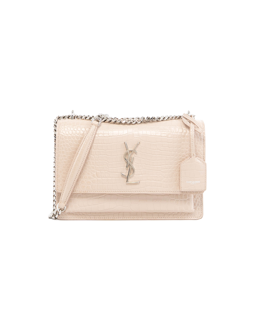 BA251810 YSL SUN SET MEDIUM BEIGE CROC SHW GUE442906 0718