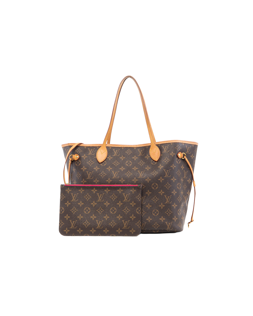 BA251813 LV NEVERFULL MM BROWN PINK MONOGRAM CANVAS GHW LM4139