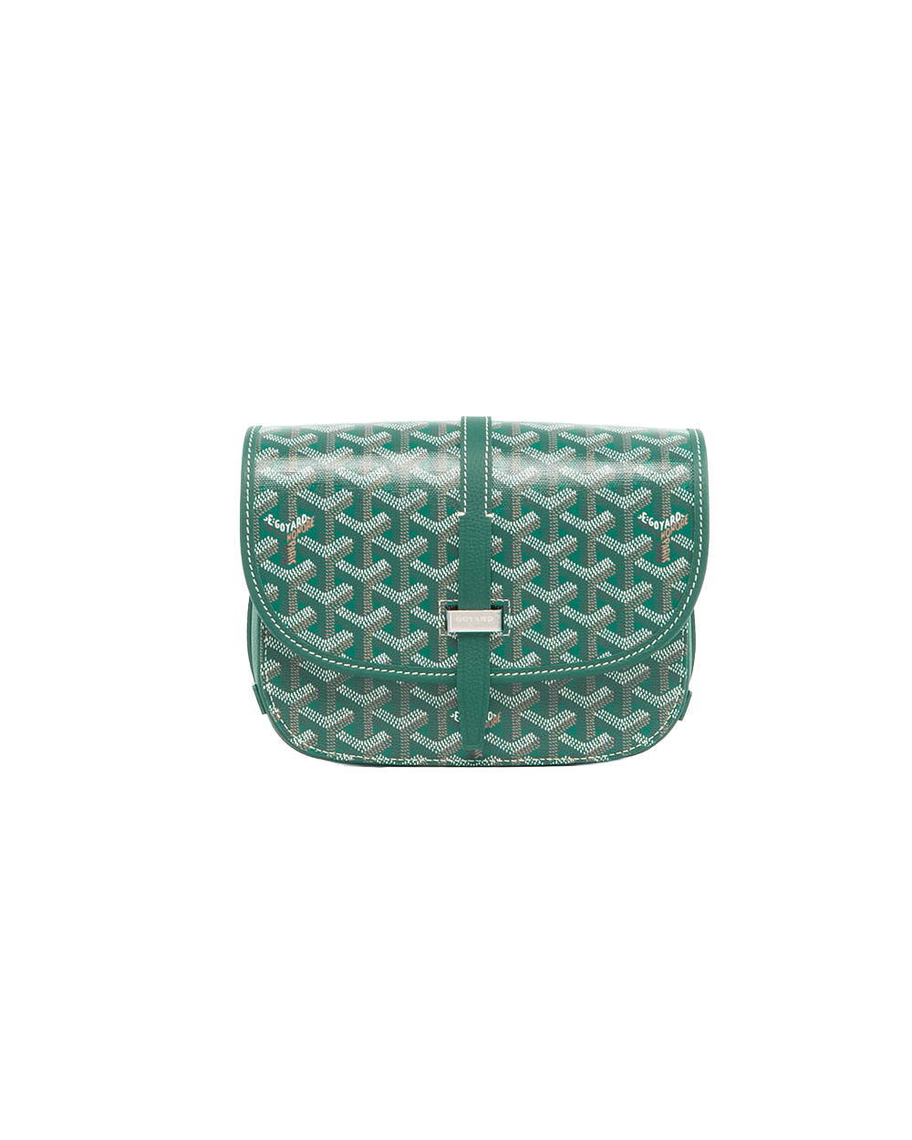 BA251817 NEW GOYARD BELVEDERE PM GREEN CANVAS SHW MAE120241