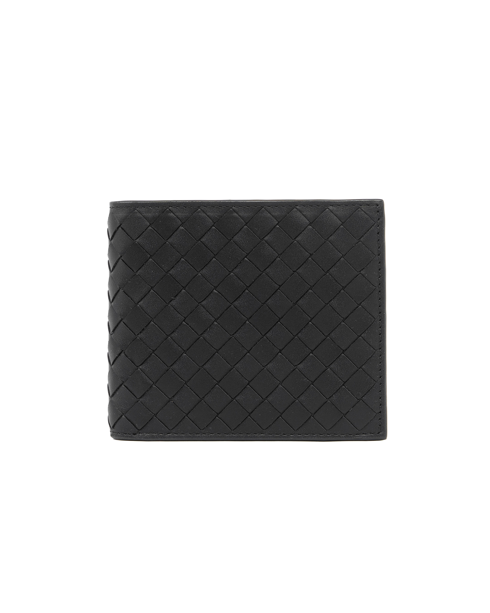 BA251896 NEW BOTTEGA WALLET 8 CARDS SHORT BLACK CALF R00215655X