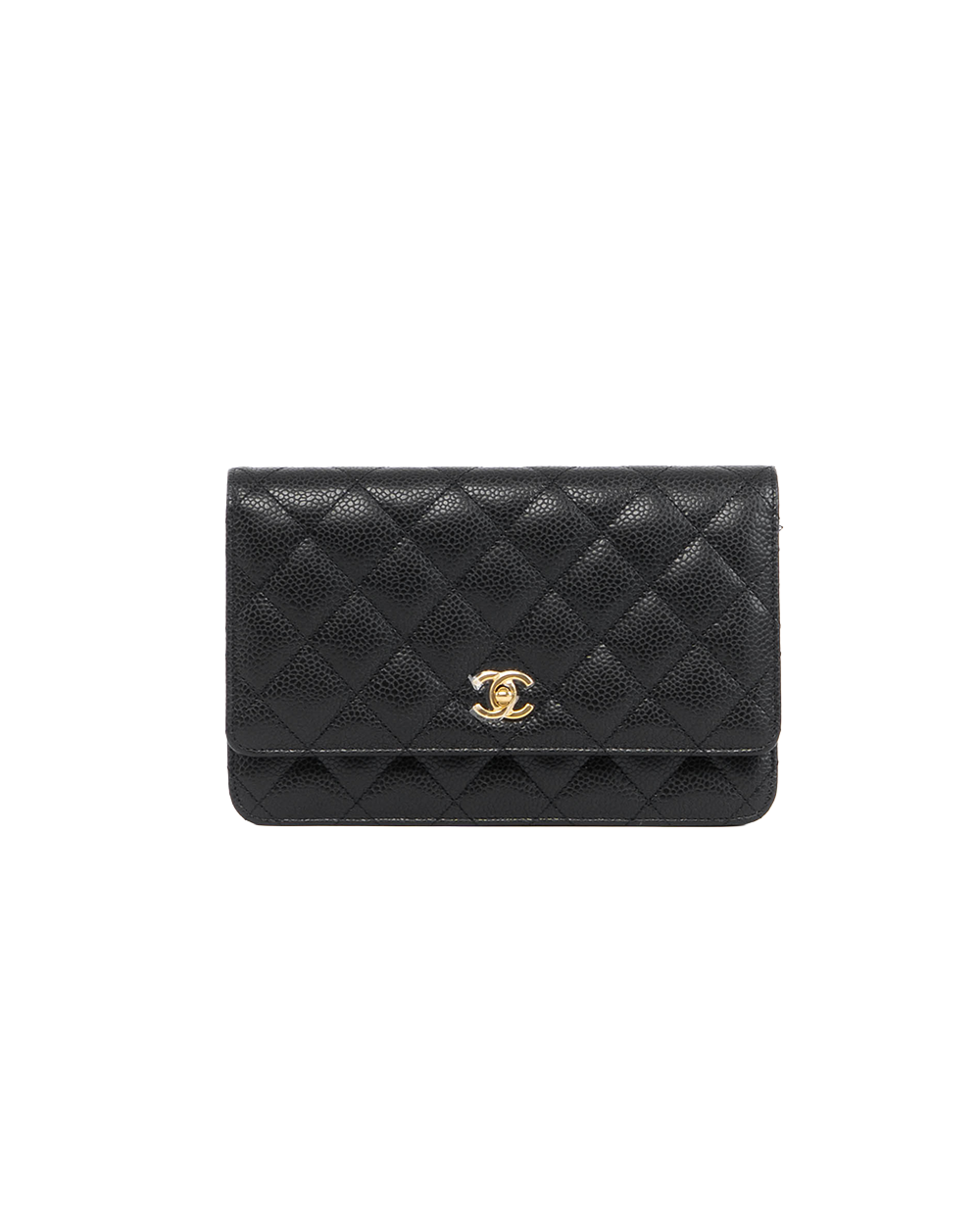 BA251904 NEW CHANEL WOC TURNLOCK BLACK CAVIAR GHW UC2UL57C