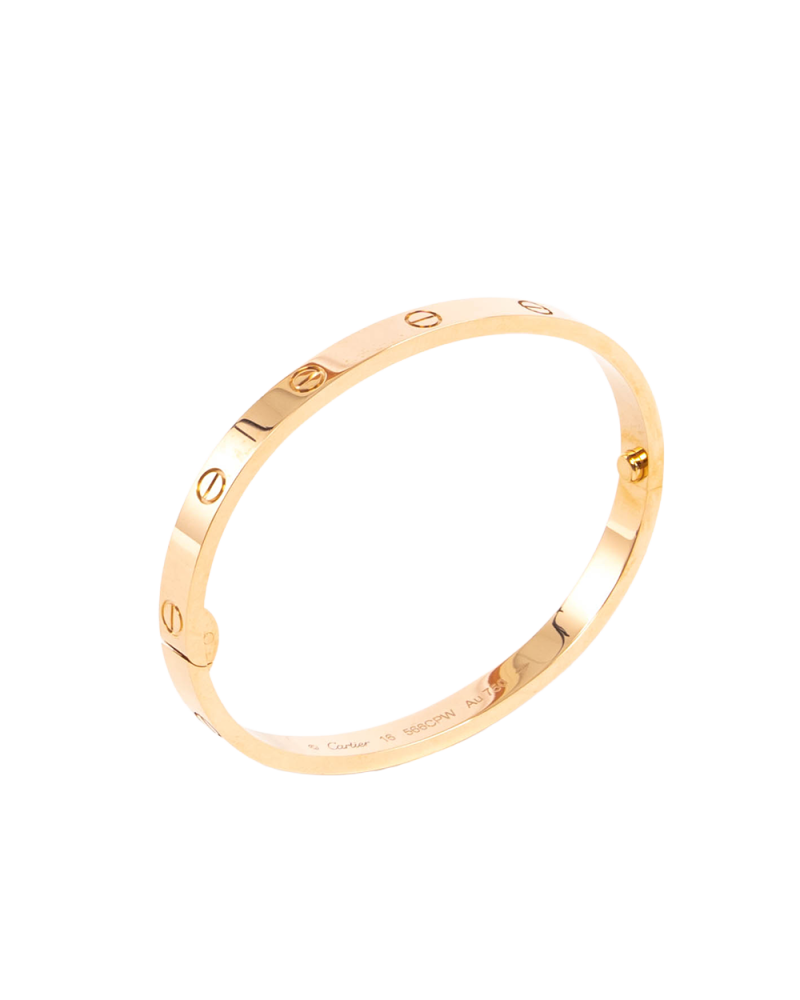BA251910 NEW CARTIER LOVE THICK MEDIUM BRACELET 16 RGHW 566CPW