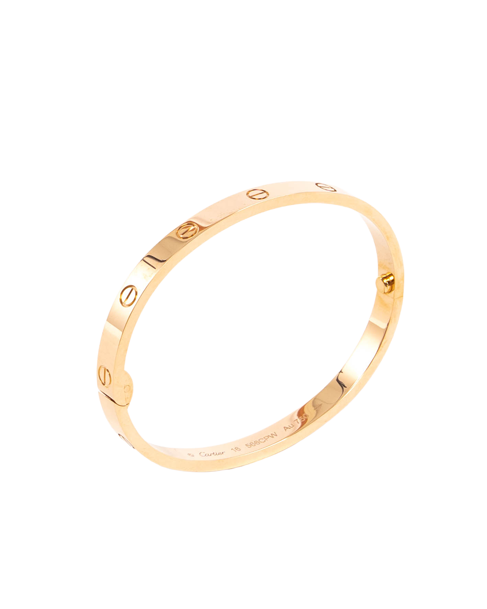 BA251910 NEW CARTIER LOVE THICK MEDIUM BRACELET 16 RGHW 566CPW