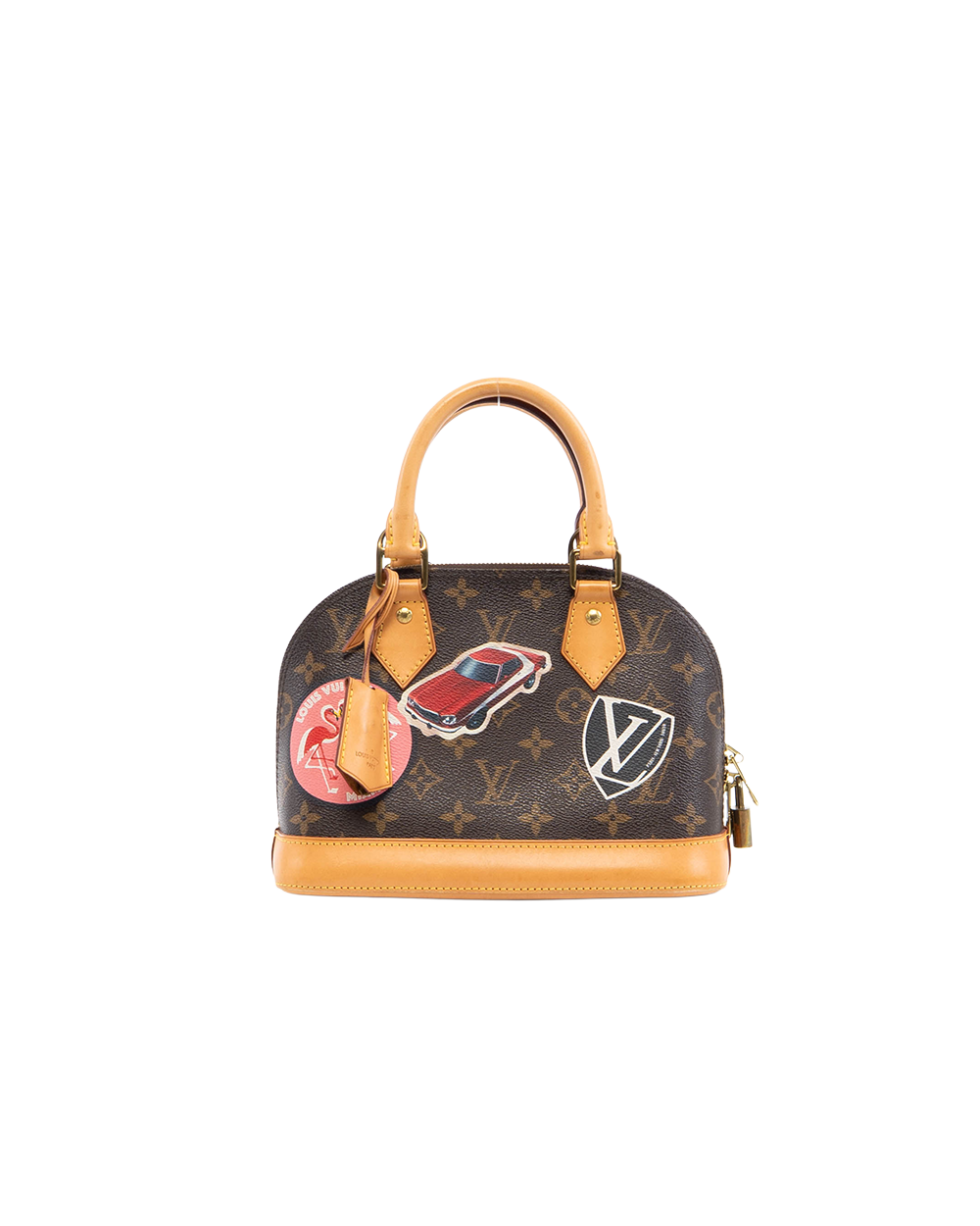 BA251931 LV ALMA BB BROWN WORLD TOUR MONOGRAM CANVAS GHW AA2186