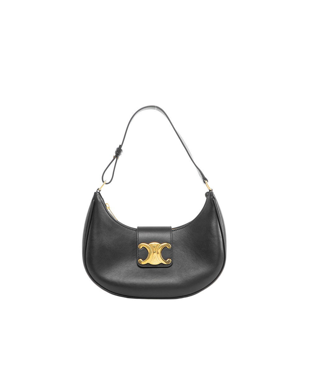 BA251936 CELINE AVA TRIOMPHE BLACK CALF GHW 114493DGQ
