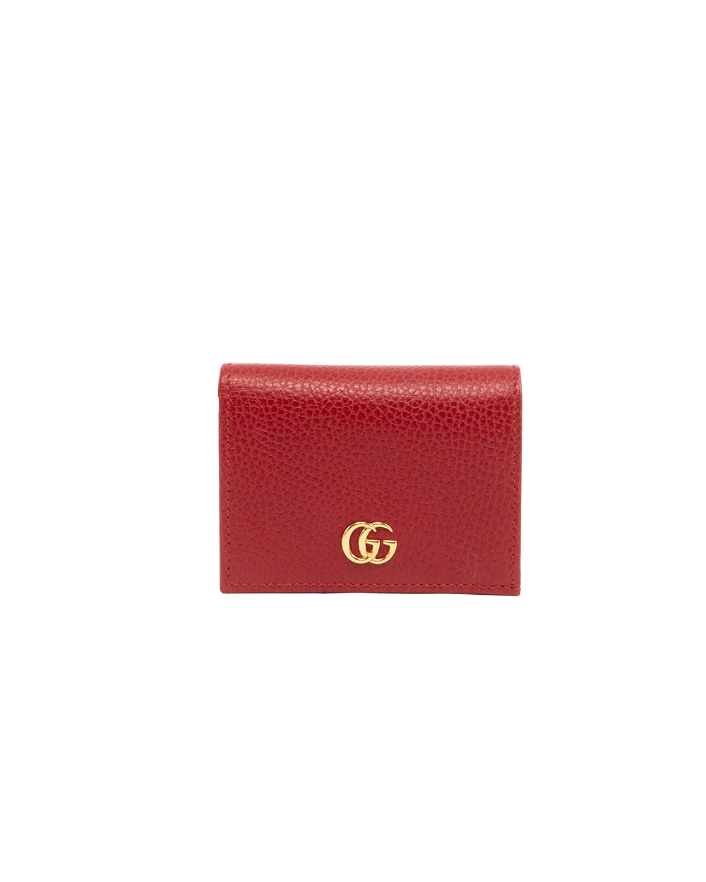 BB251718 GUCCI BI FOLD WALLET SHORT RED CALF GHW 456126 0416