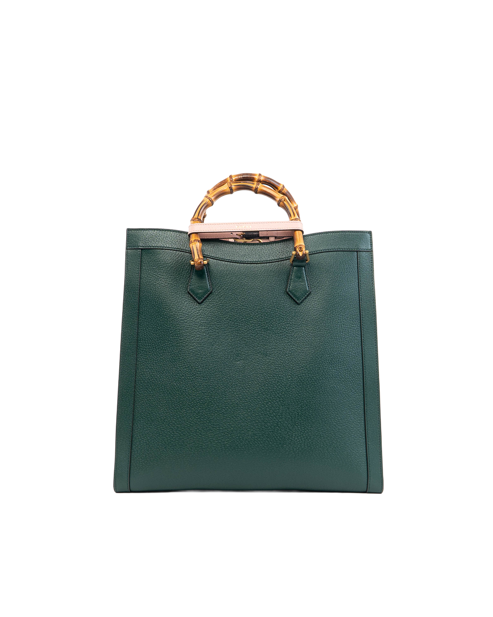 BB251788 GUCCI DIANA TOTE LARGE GREEN PINK CALF GHW 708218 525040