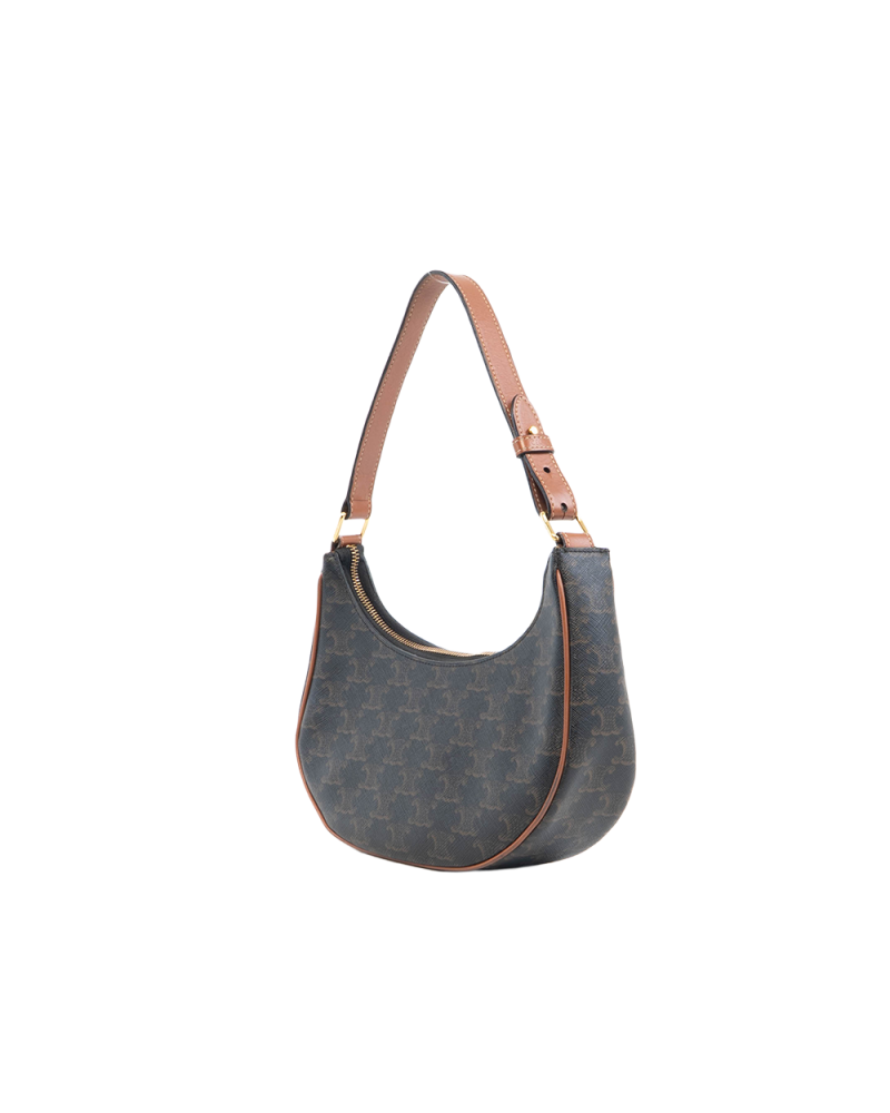 CELINE AVA MEDIUM BROWN CANVAS GHW W GA 2292 5561