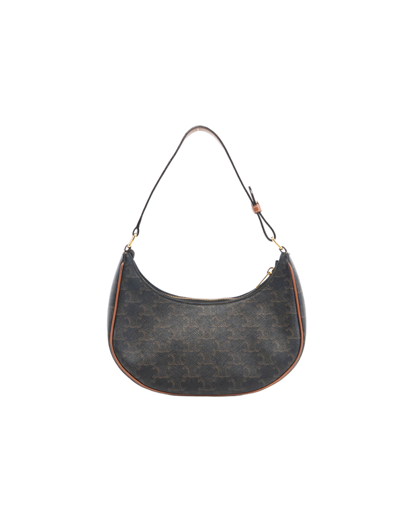 CELINE AVA MEDIUM BROWN CANVAS GHW W GA 2292 5562