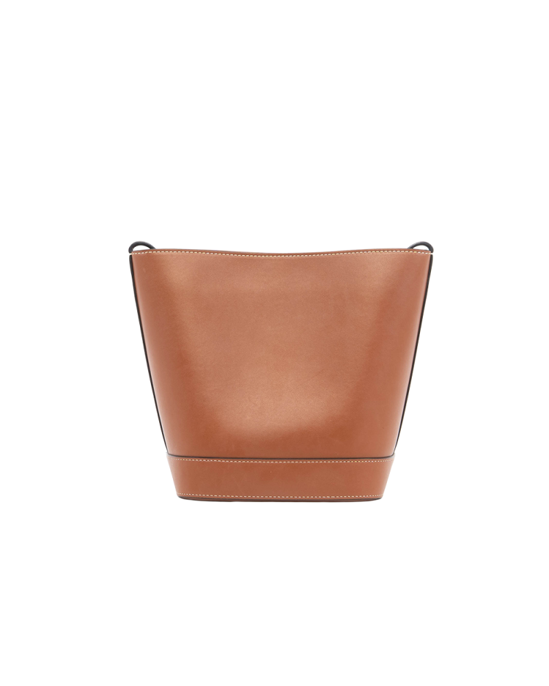 CELINE BUCKET CUIR TRIOMPHE SMALL BROWN CALF GHW U SL 1262 0015