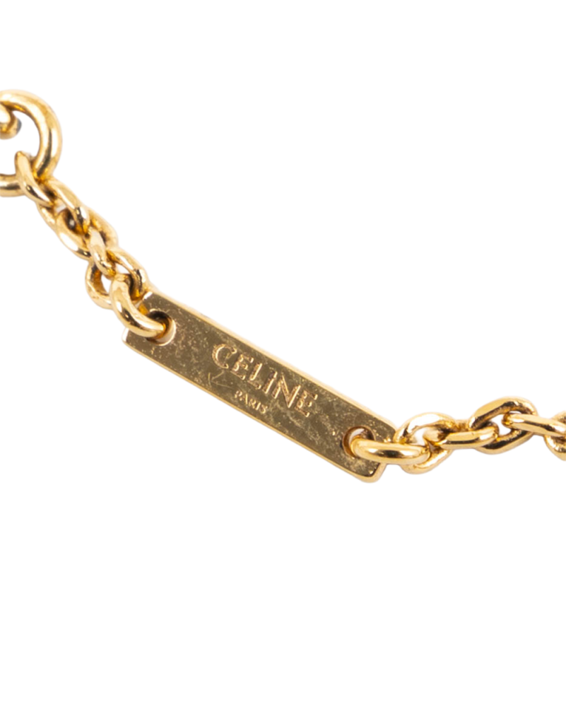 CELINE TRIOMPHE BRACELET PEARL HEART GHW FCA2243 0215