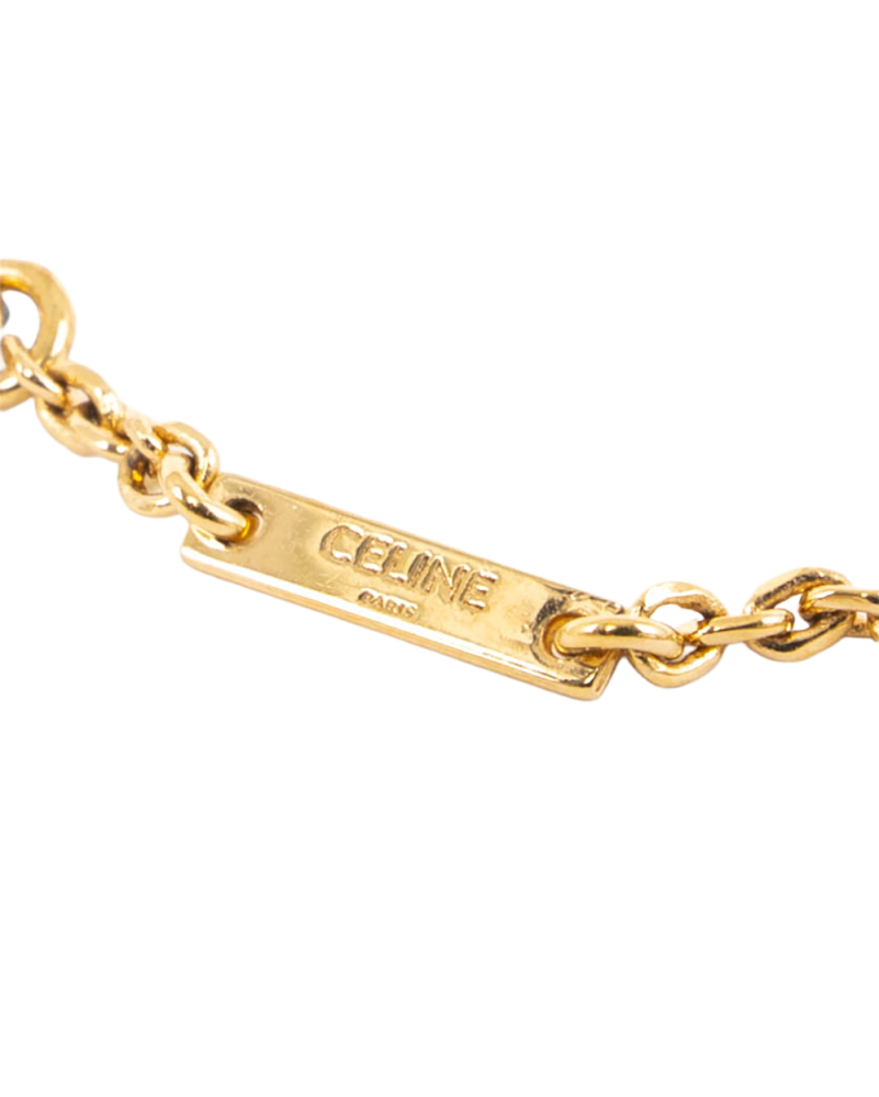 CELINE TRIOMPHE BRACELET PEARL HEART GHW FCA2243 0217