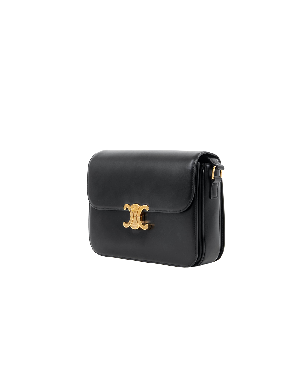 CELINE TRIOMPHE LARGE BLACK CALF GHW S AM 1169 0021