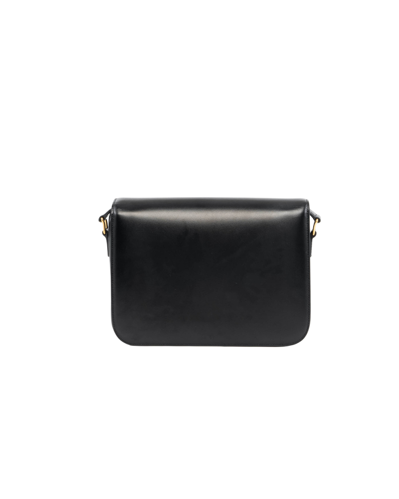 CELINE TRIOMPHE LARGE BLACK CALF GHW S AM 1169 0023