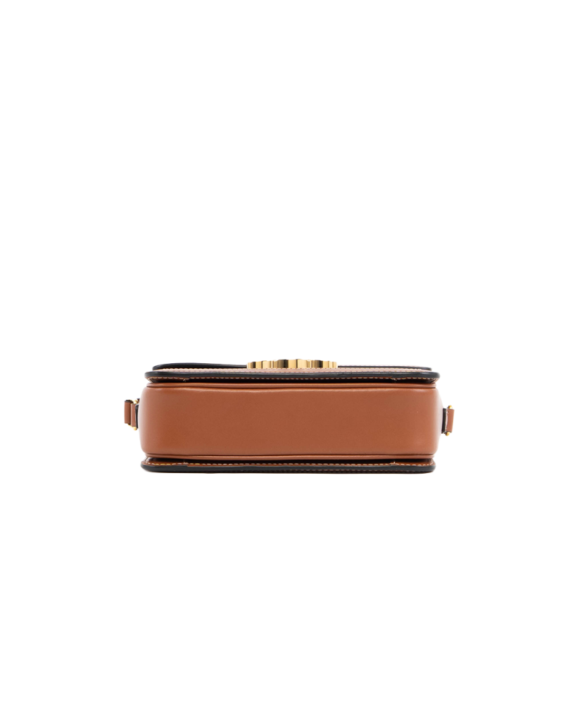 CELINE TRIOMPHE TEEN BROWN CANVAS GHW F LM 2262 5364
