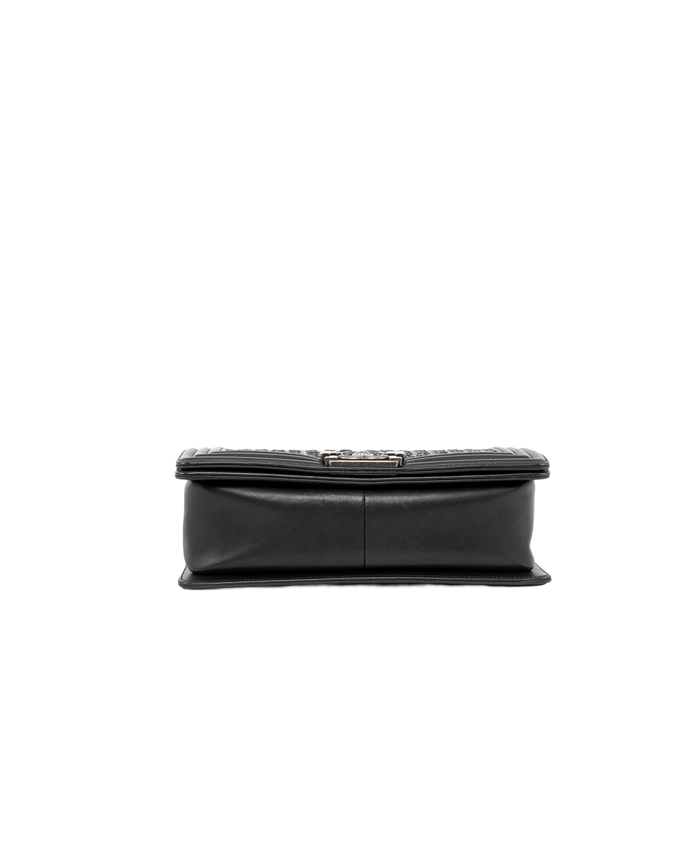 CHANEL BOY 10 BLACK CALF RHW 26221559 0043
