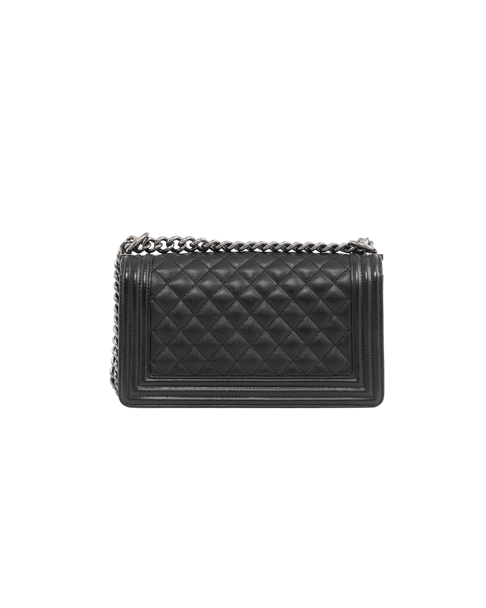 CHANEL BOY 10 BLACK CAVIAR RHW P4H1L923 5425