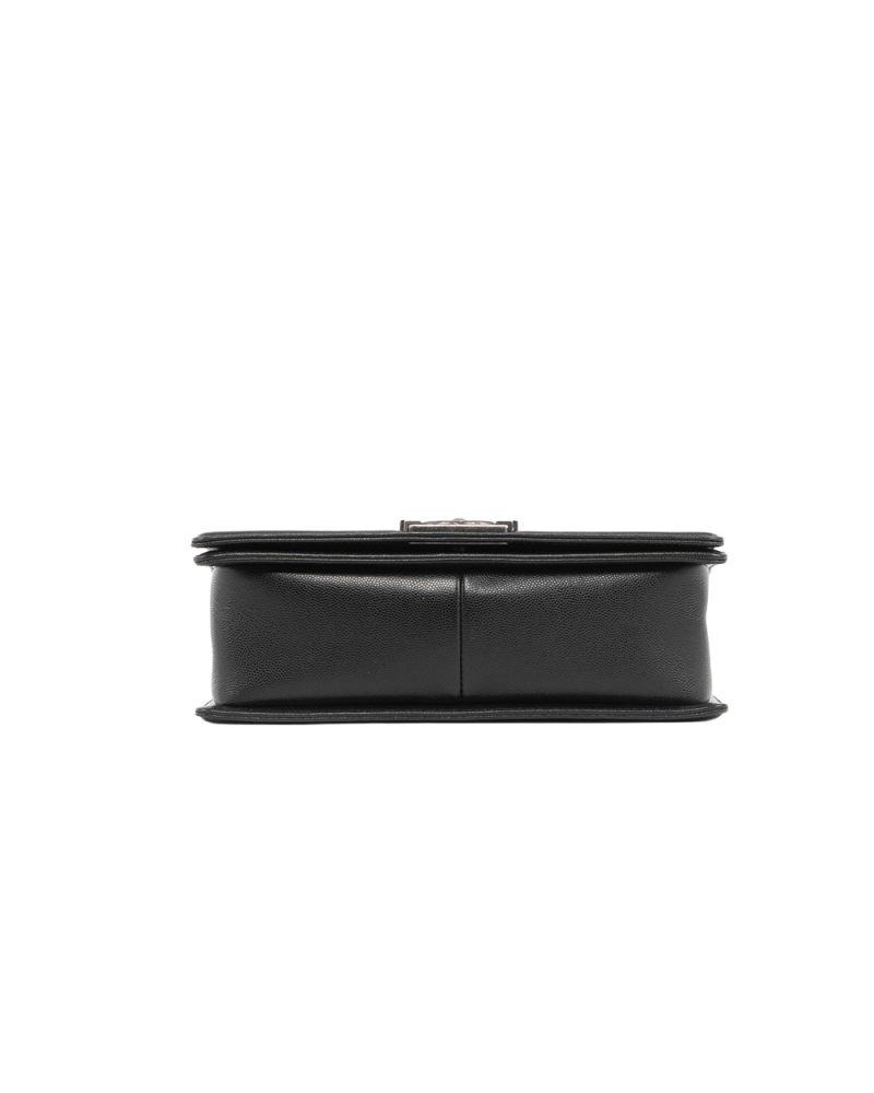 CHANEL BOY 10 BLACK CAVIAR RHW P4H1L923 5426