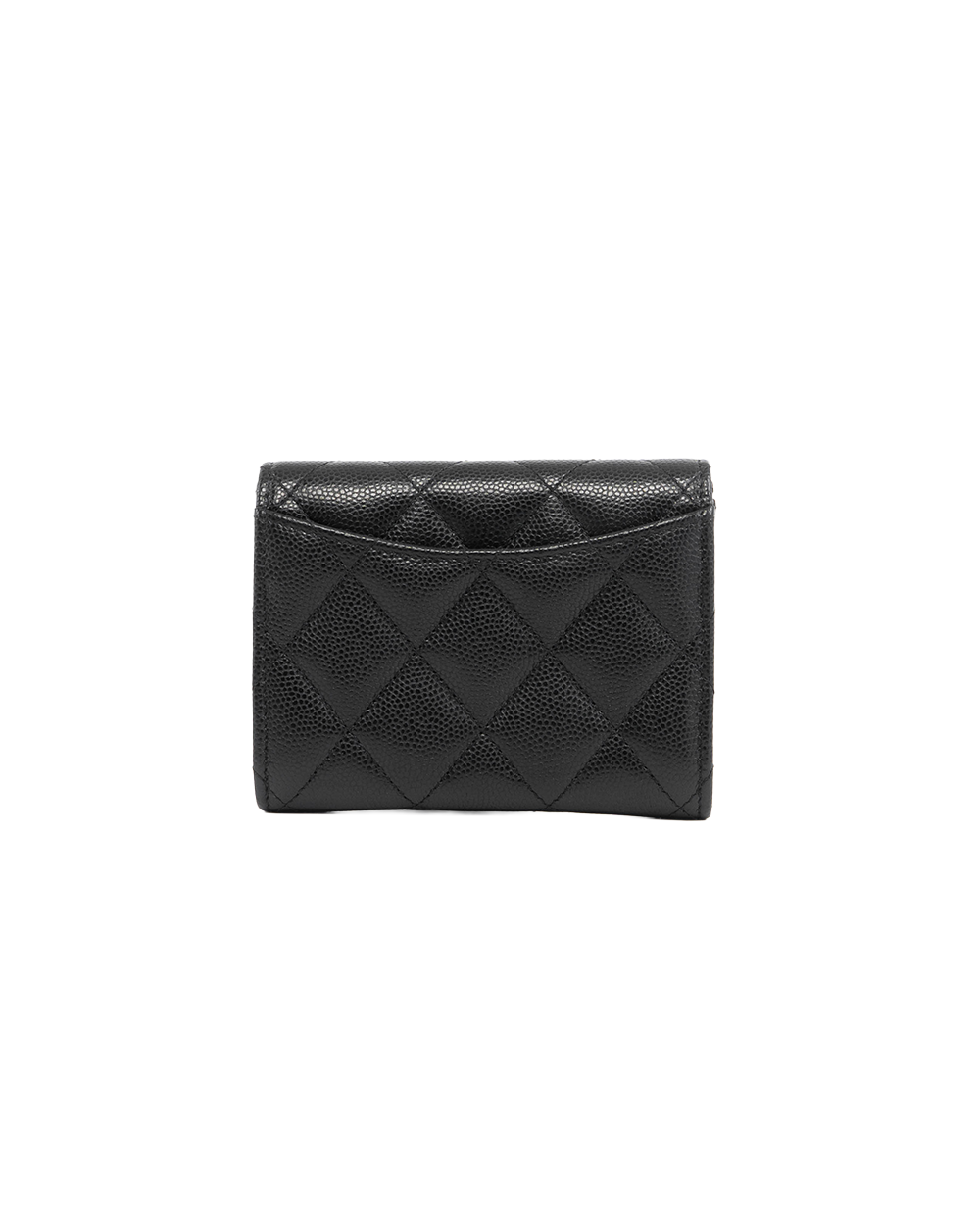 CHANEL CARD HOLDER SHORT BLACK CAVIAR GHW 30927203 5497