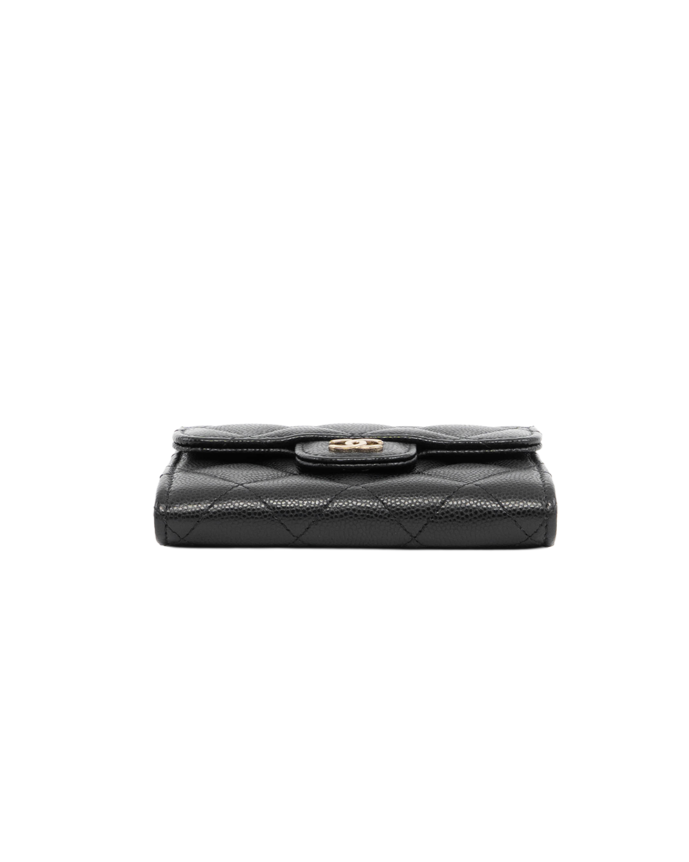 CHANEL CARD HOLDER SHORT BLACK CAVIAR GHW 30927203 5498