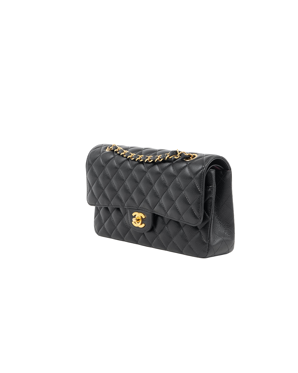 CHANEL CLASSIC 10 BLACK CAVIAR GHW JHJ6X948 0056