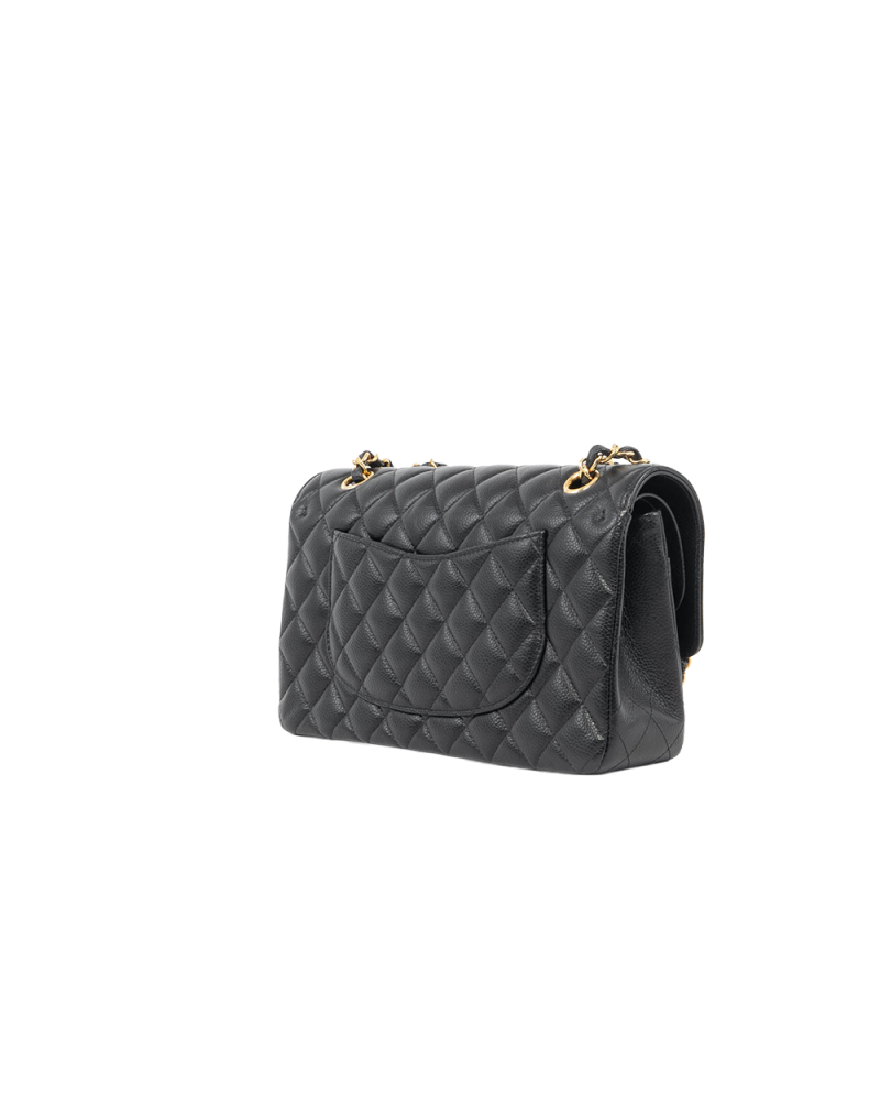CHANEL CLASSIC 10 BLACK CAVIAR GHW JHJ6X948 0057