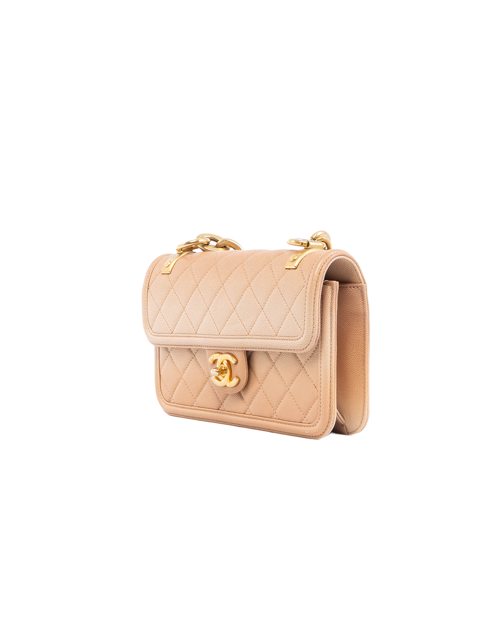 CHANEL FLAP BAG BEIGE CAVIAR GHW 27117634 5409