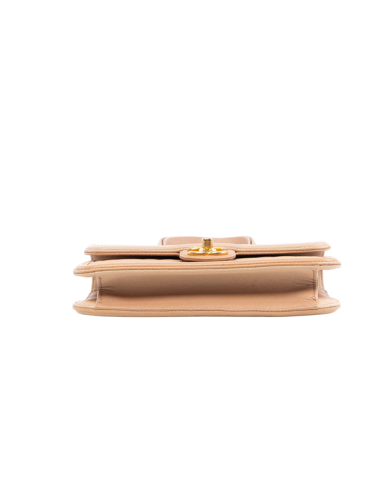 CHANEL FLAP BAG BEIGE CAVIAR GHW 27117634 5412