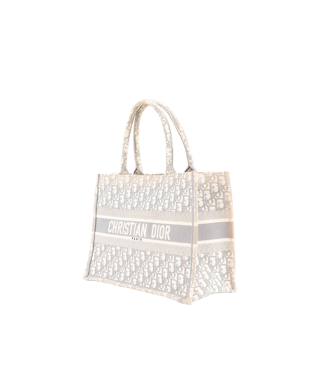 DIOR BOOK TOTE SMALL GRAY OBLIQUE JACQUARD 0002