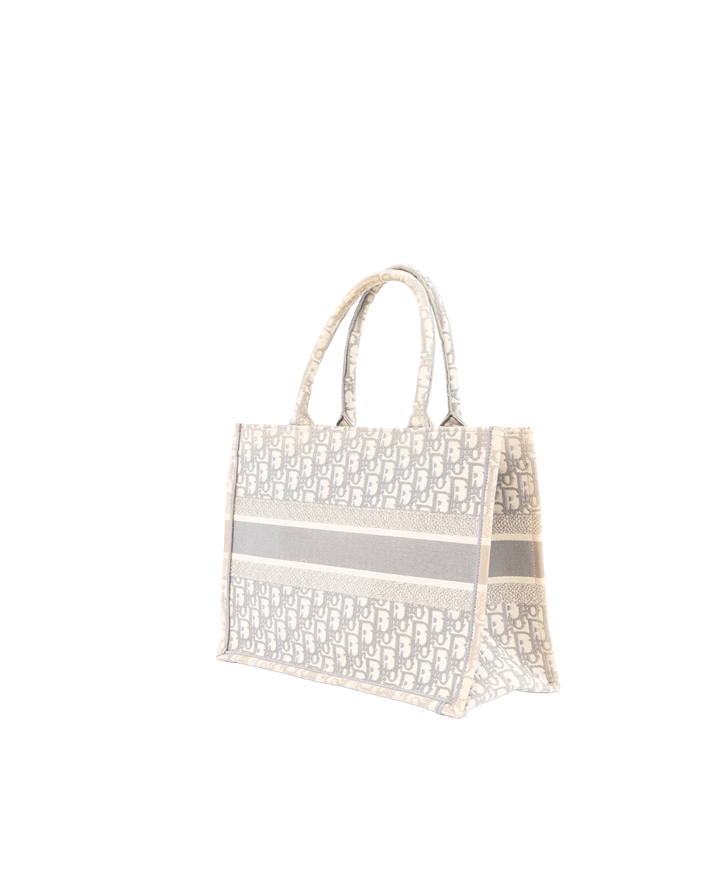 DIOR BOOK TOTE SMALL GRAY OBLIQUE JACQUARD 0003