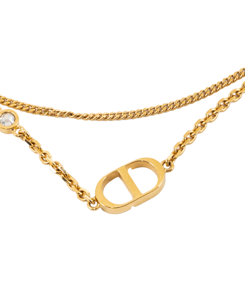 DIOR CD PETIT NECKLACE STAR CRYSTAL GHW 0205
