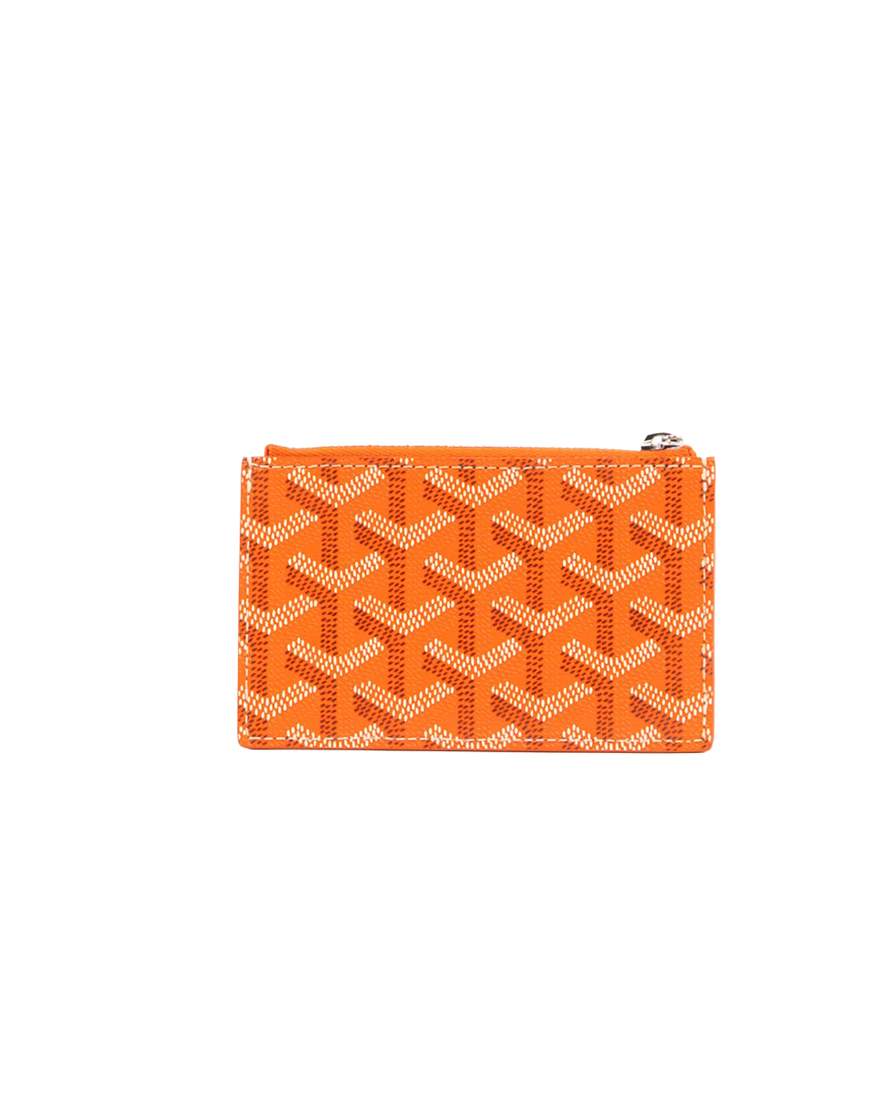 GOYARD BOURBON ZIPPED CARD HOLDER ORANGE CANVAS SHW CRN020252 0180