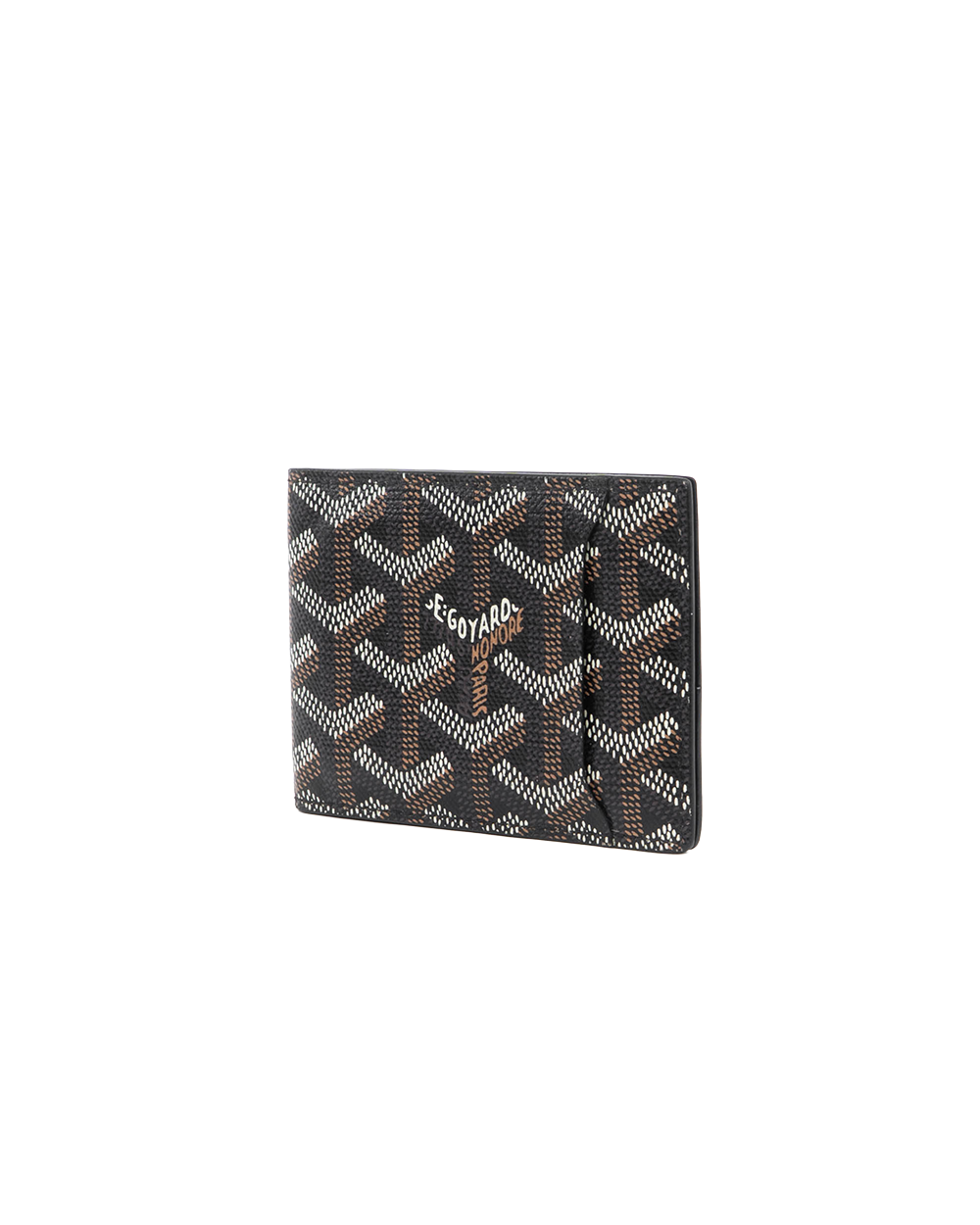 GOYARD VICTOIRE CARD WALLET SHORT BLACK CANVAS CRN020179 5347