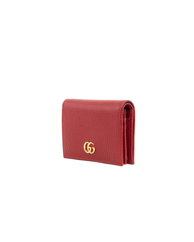 GUCCI BI FOLD WALLET SHORT RED CALF GHW 456126 0416 5456