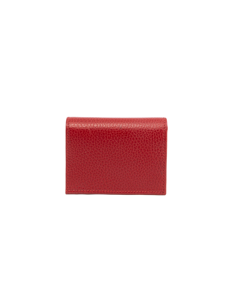GUCCI BI FOLD WALLET SHORT RED CALF GHW 456126 0416 5458