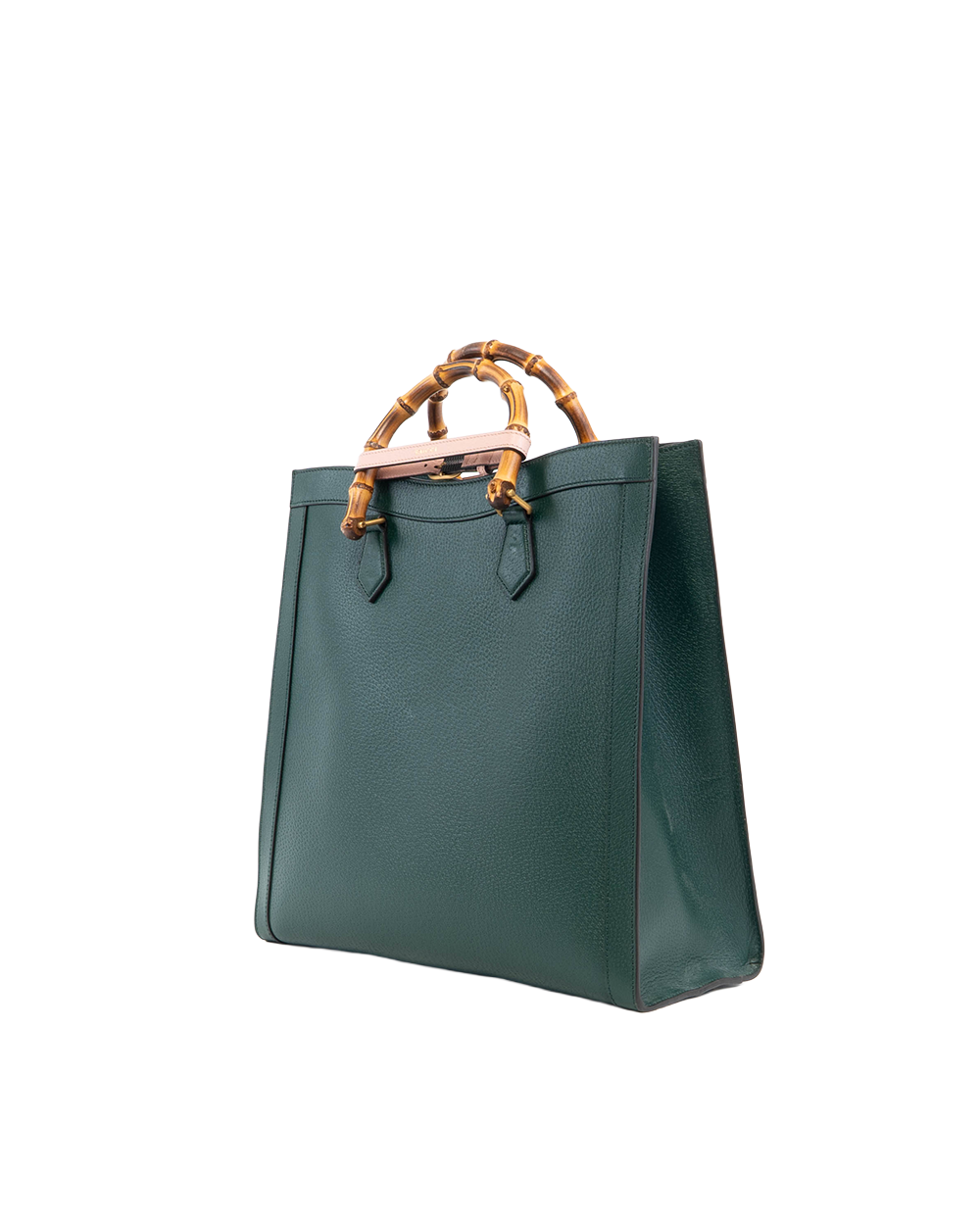 GUCCI DIANA TOTE LARGE GREEN PINK CALF GHW 708218 525040 5306