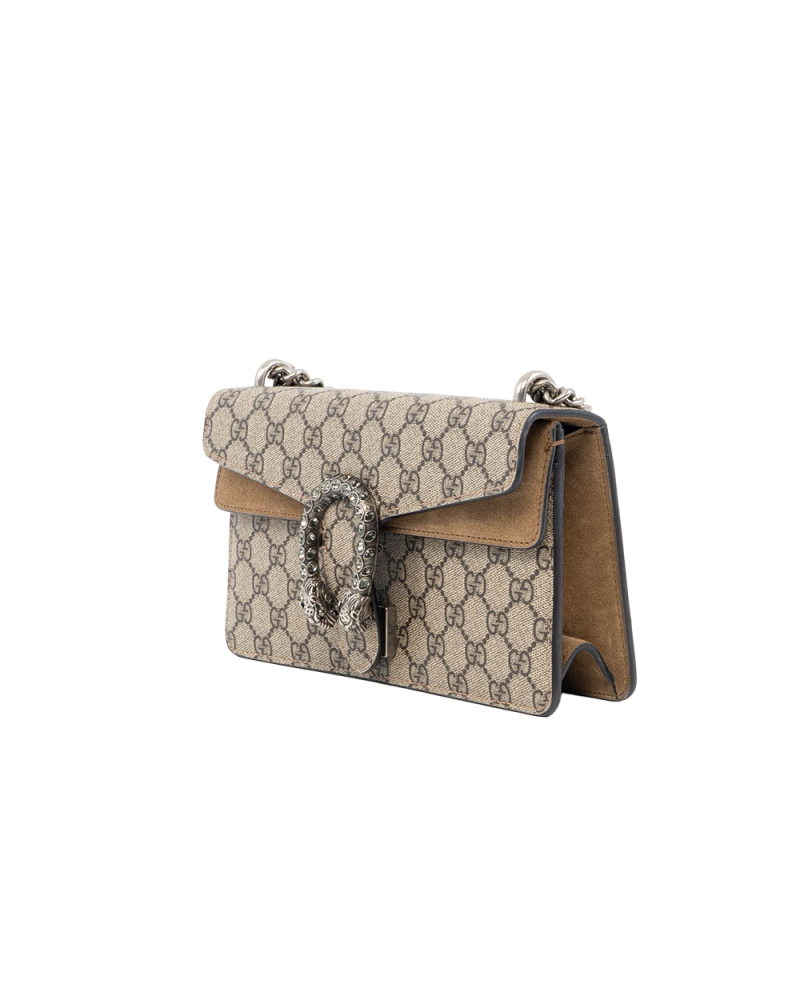 GUCCI DIONYSUS NEW SMALL BROWN GG MONOGRAM CANVAS RHW 499623 498879 0084