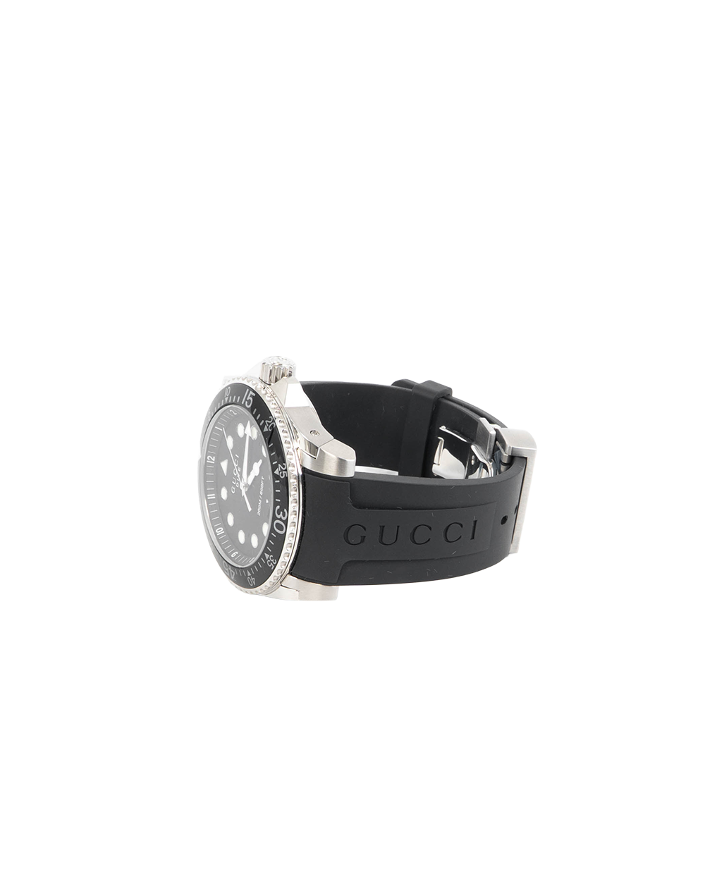 GUCCI DIVE WATCH 45 MM BLACK STAINLESS STEEL SHW 18627943 0219