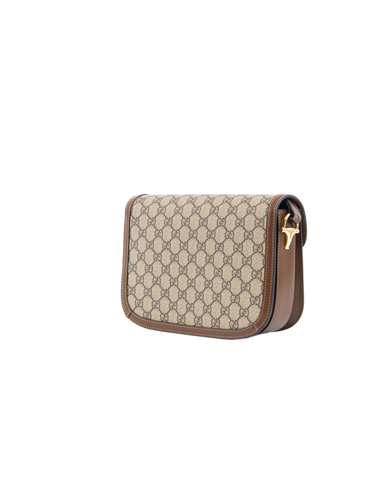 GUCCI HORSEBIT 1955 MEDIUM BROWN GG MONOGRAM GHW 5323