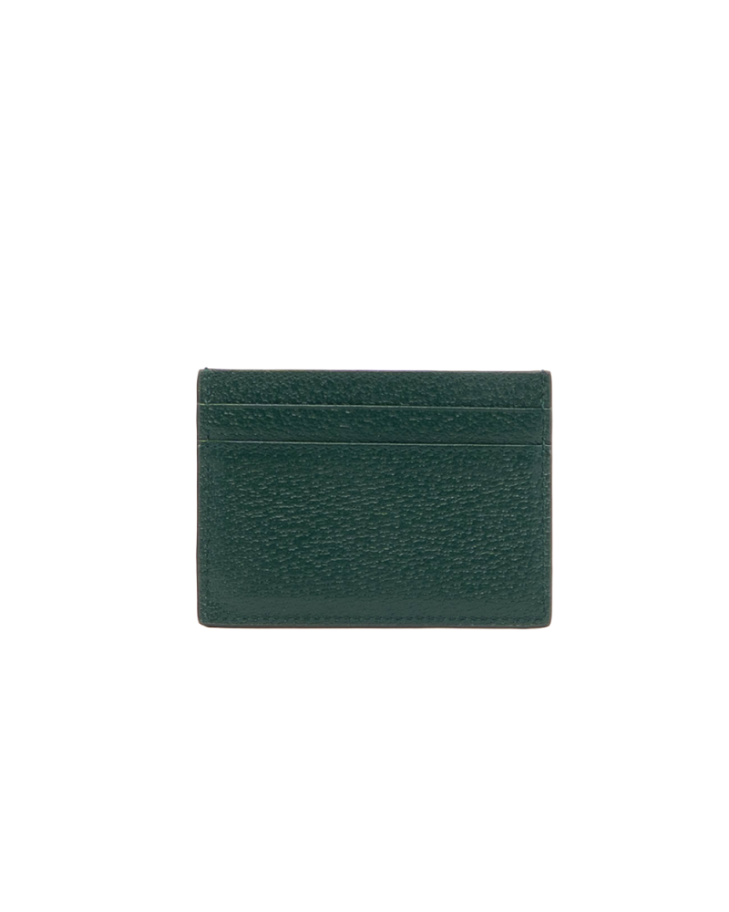 GUCCI HORSEBIT CARD SLOT SHORT GREEN CALF GHW 700469 0416 0190