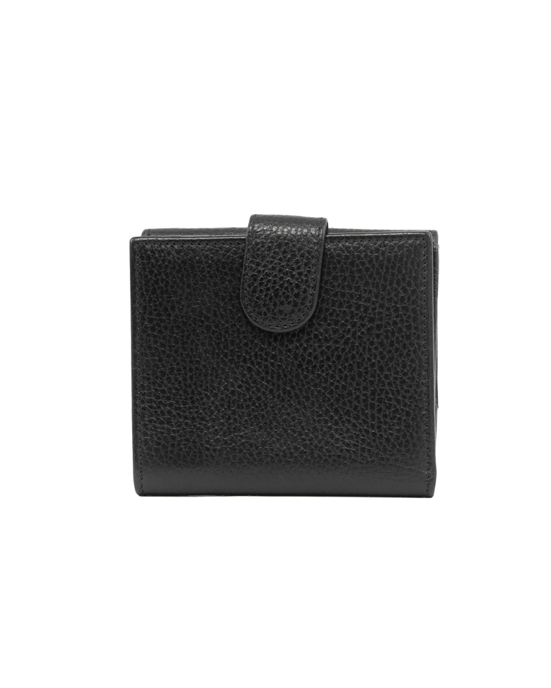 GUCCI INTERLOCK WALLET SHORT BLACK CALF GHW 615525 2184 5383